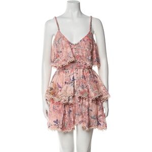 HEMANT & NANDITA Pink and Purple Embroidered Dress